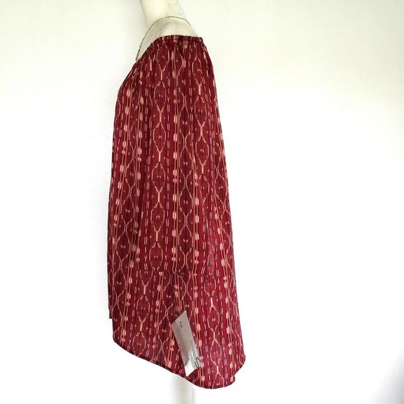 Serena Williams Off-the-Shoulder Tribal Dress Sz L - Picture 6 of 8